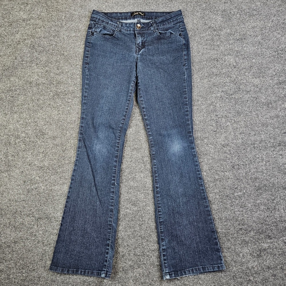LEI Chelsea Low Rise Bootcut Jeans Women's Juniors 9 Dark‎ Wash Denim Vintage